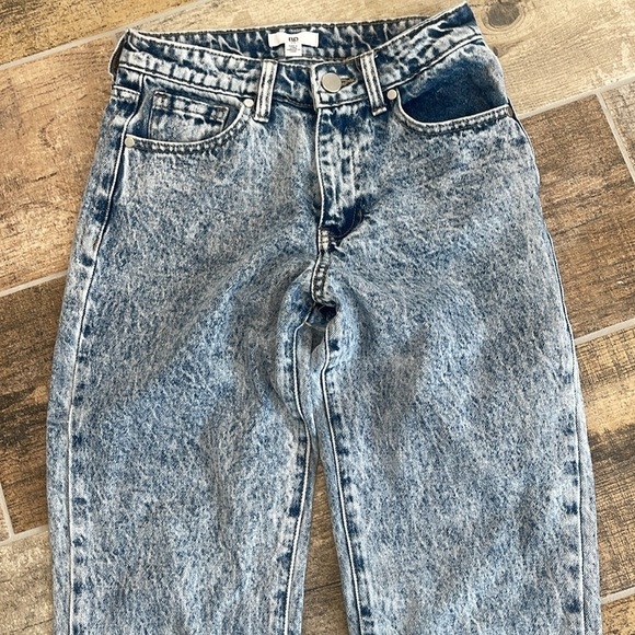 BP. Womens Acid Wash High Rise Straight Leg Jeans Size 24 - Picture 2 of 10